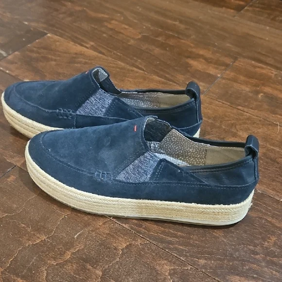 Navy Suede Loafers - Picture 4 of 8